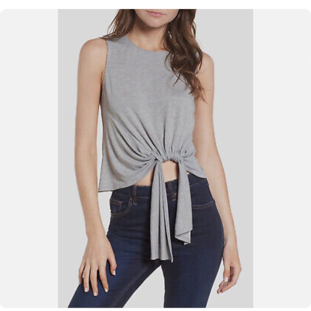 ASTR Asymmetrical Tie Waist Top